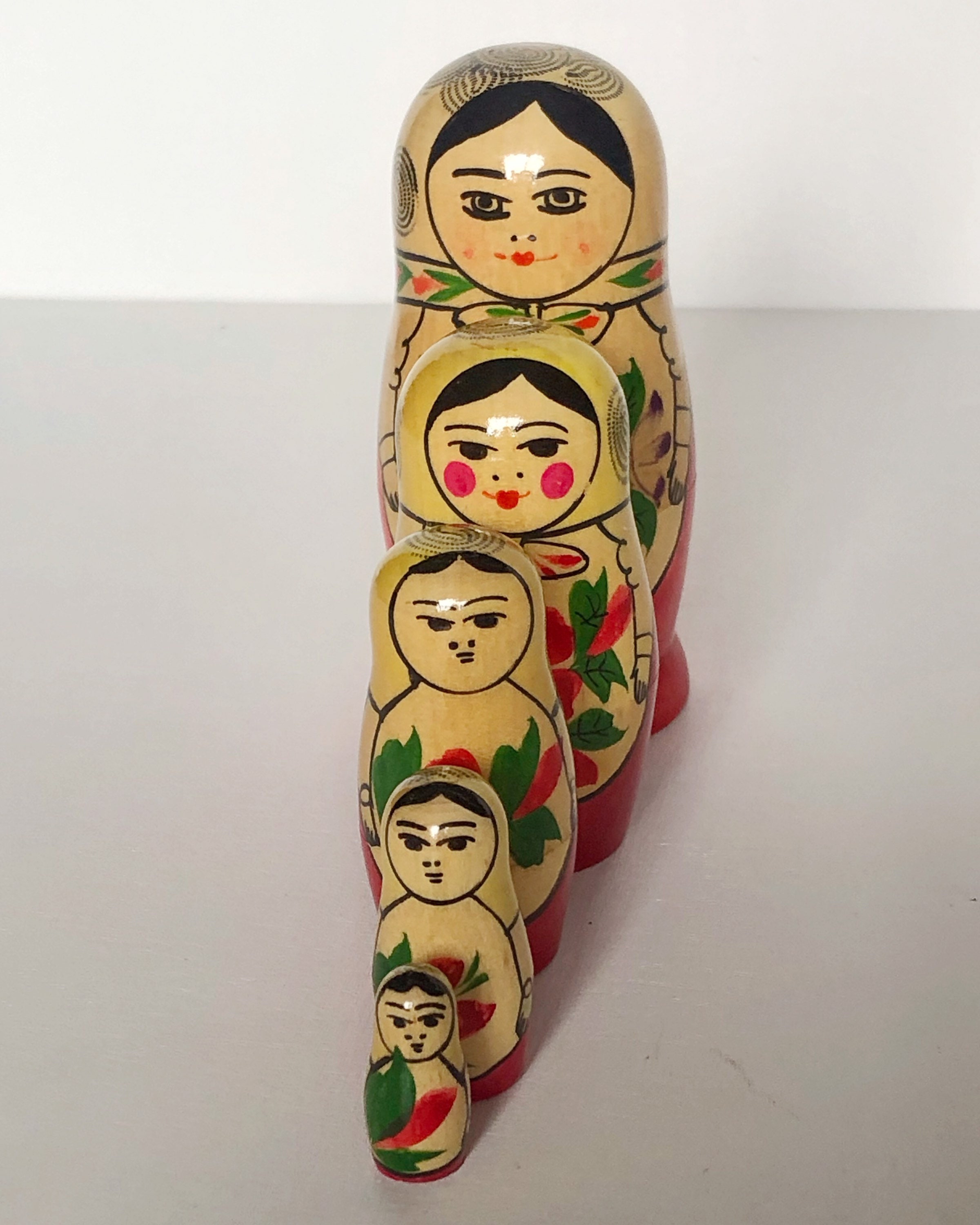 Small Matpewka vintage Russian nesting Dolls Etsy