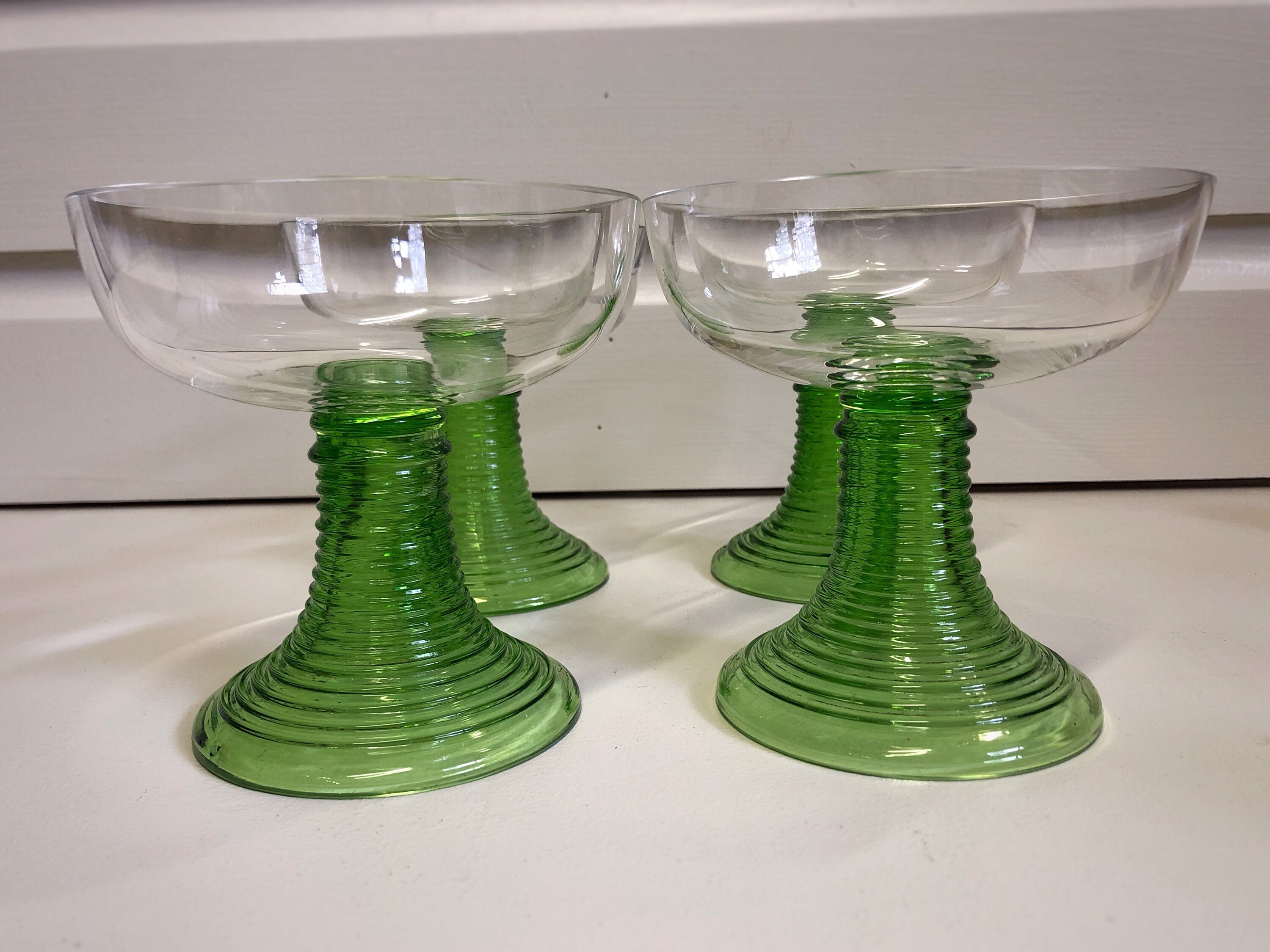 Vintage German Crystal Margarita glasses set of 4 Etsy