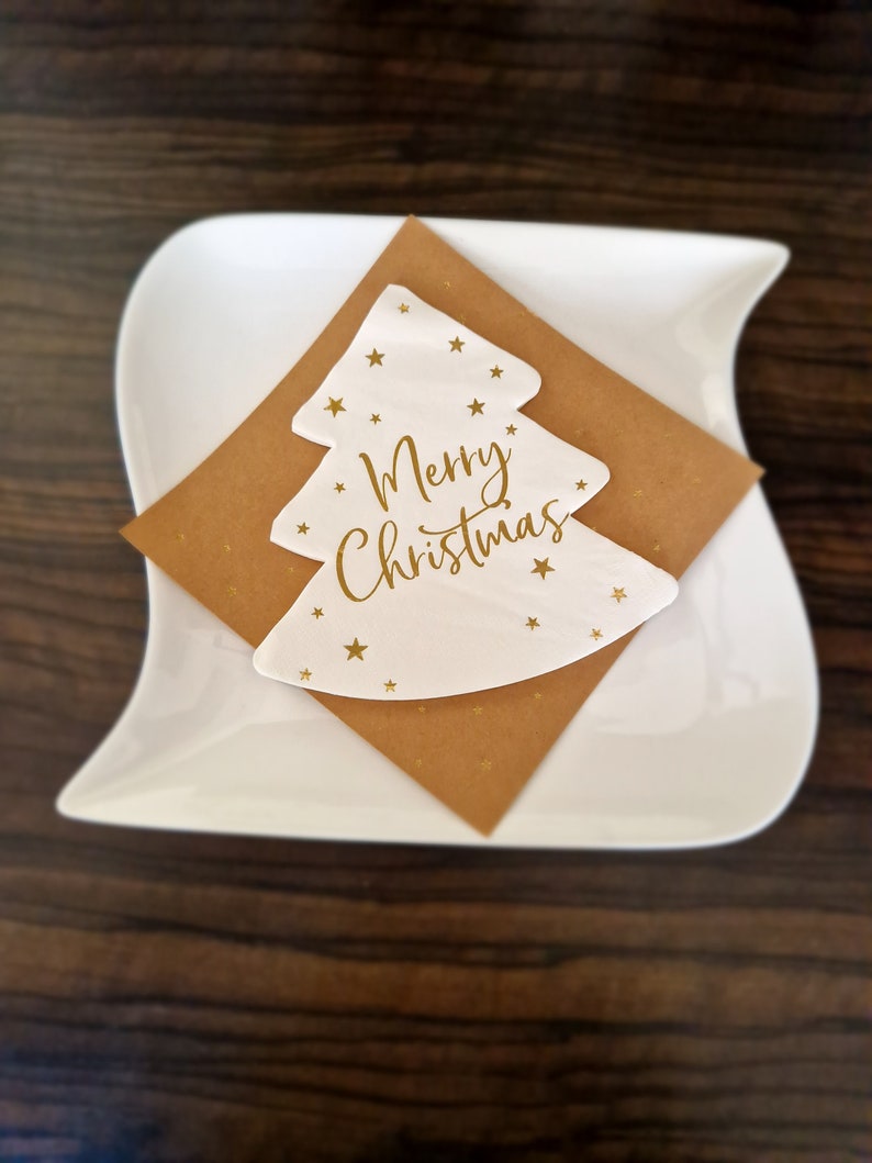 40 Weihnachtsservietten Mit Weihnachtskugel-Muster - 11x20 Cm Gefaltet, Festliches Papier Für Tischdeko