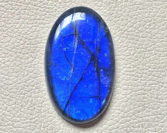 31x25x6 mm Very Rare Amazing Quality Blue Labradorite Cabochon Gemstone 56.20 ct