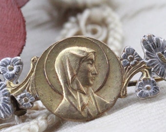 Rare Virgin mary  brooch