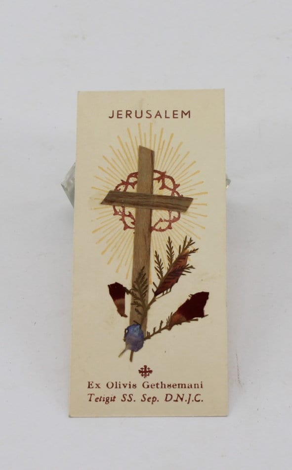 Ancienne Carte Jérusalem Ex Olivis Gethsemani