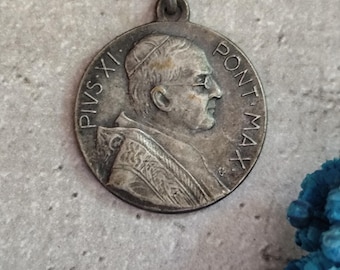 珍品　ローマ教皇 ピウス12世 ブロンズ　メダル　青銅 アンティーク 珍品 ローマ教皇 ピウス12世 ブロンズ メダル 青銅 アンティーク 珍品