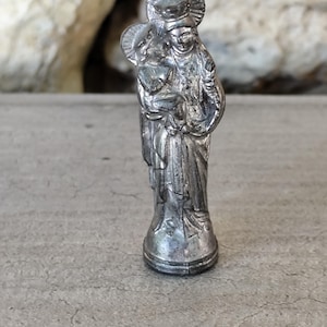 Ancient religious statue of the Virgin Mary and Child