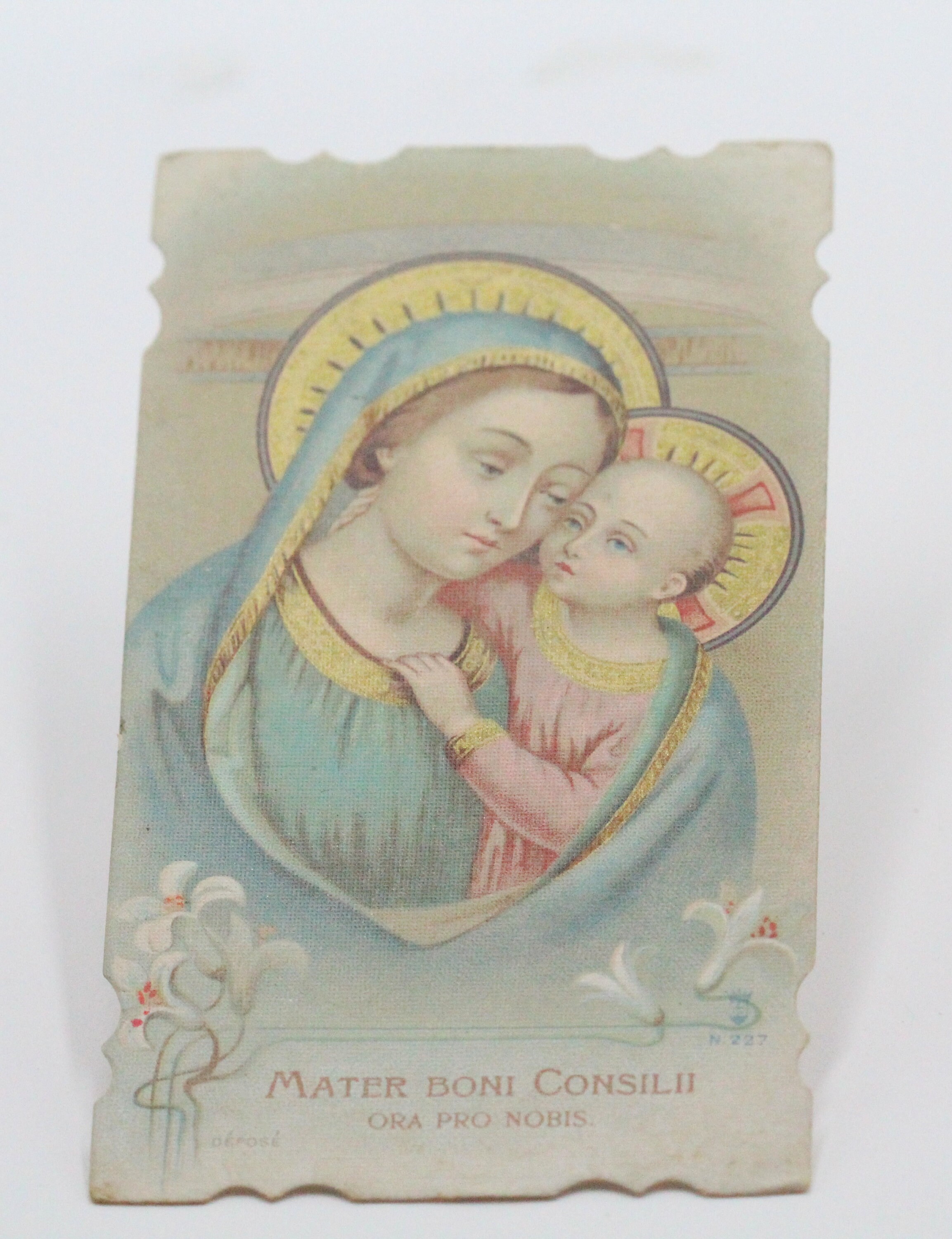 Ancienne Image Pieuse de La Vierge Marie