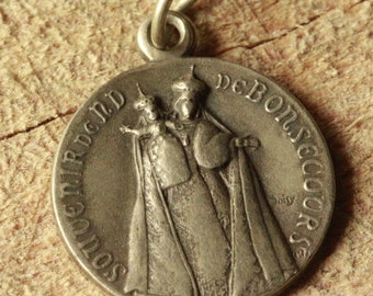 rare our lady help medal