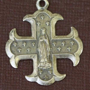 rare our lady lourdes medal