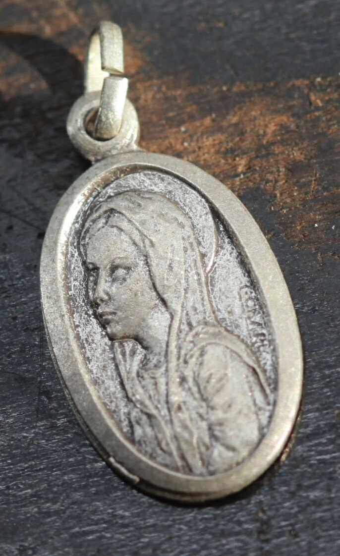 Rare Ancienne Médaille Vierge Marie