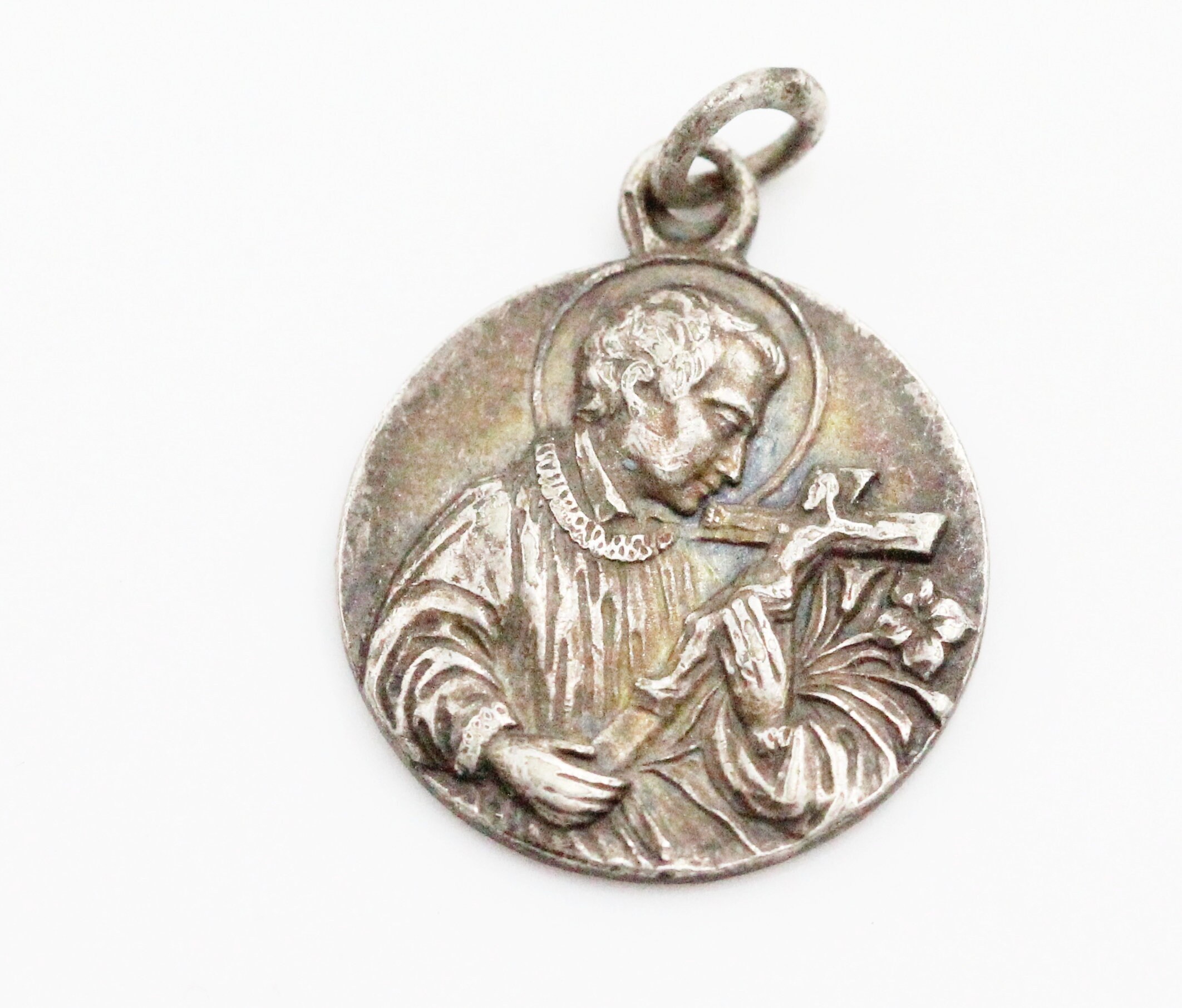 Rare Médaille Saint Jean Baptiste Contre Les Spasmes, Convulsions et L'épilepsie