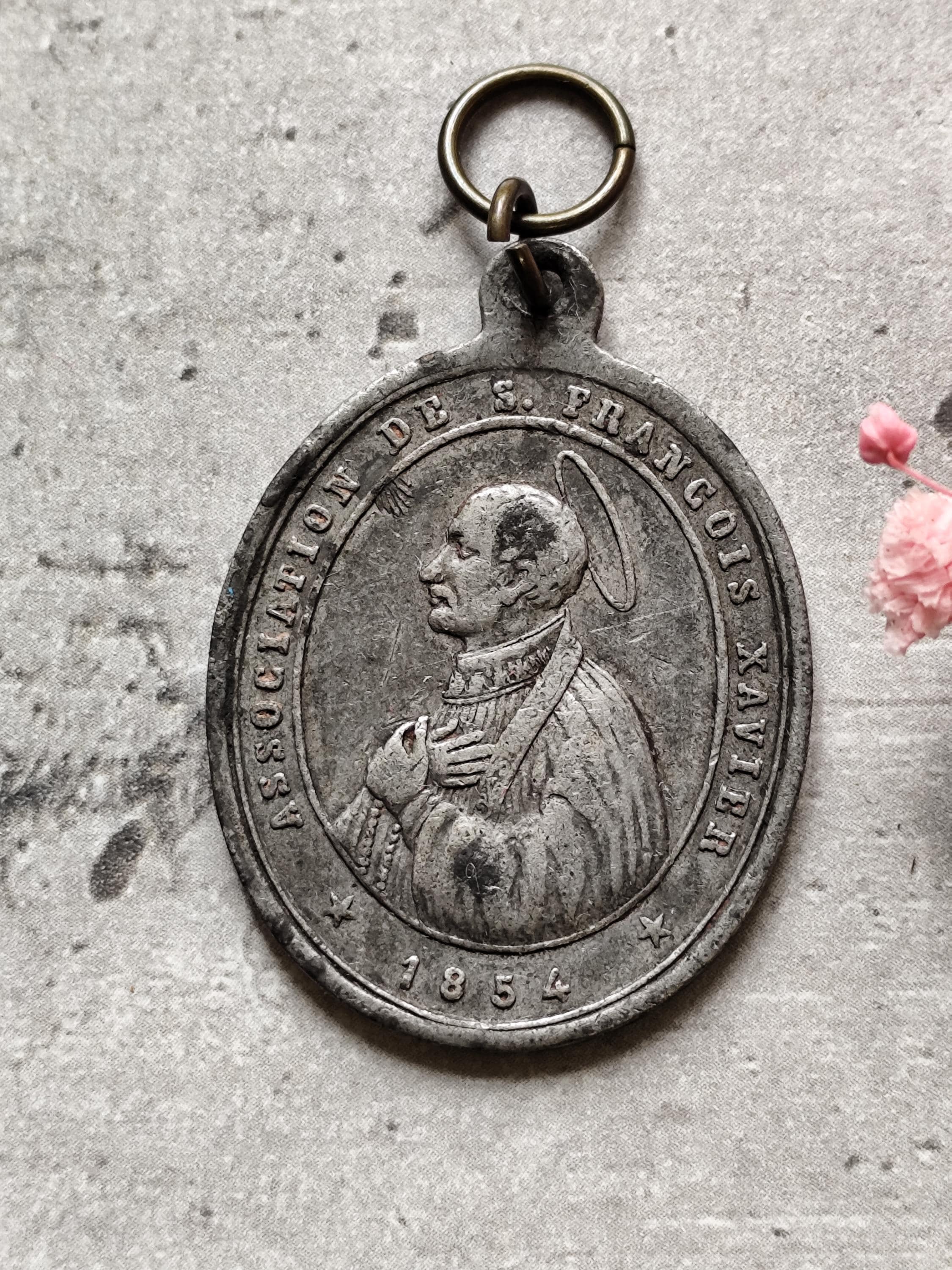 Holyart Moneta Commemorativa San Francesco 34 Mm In Ferro, Con Capsula Protettiva