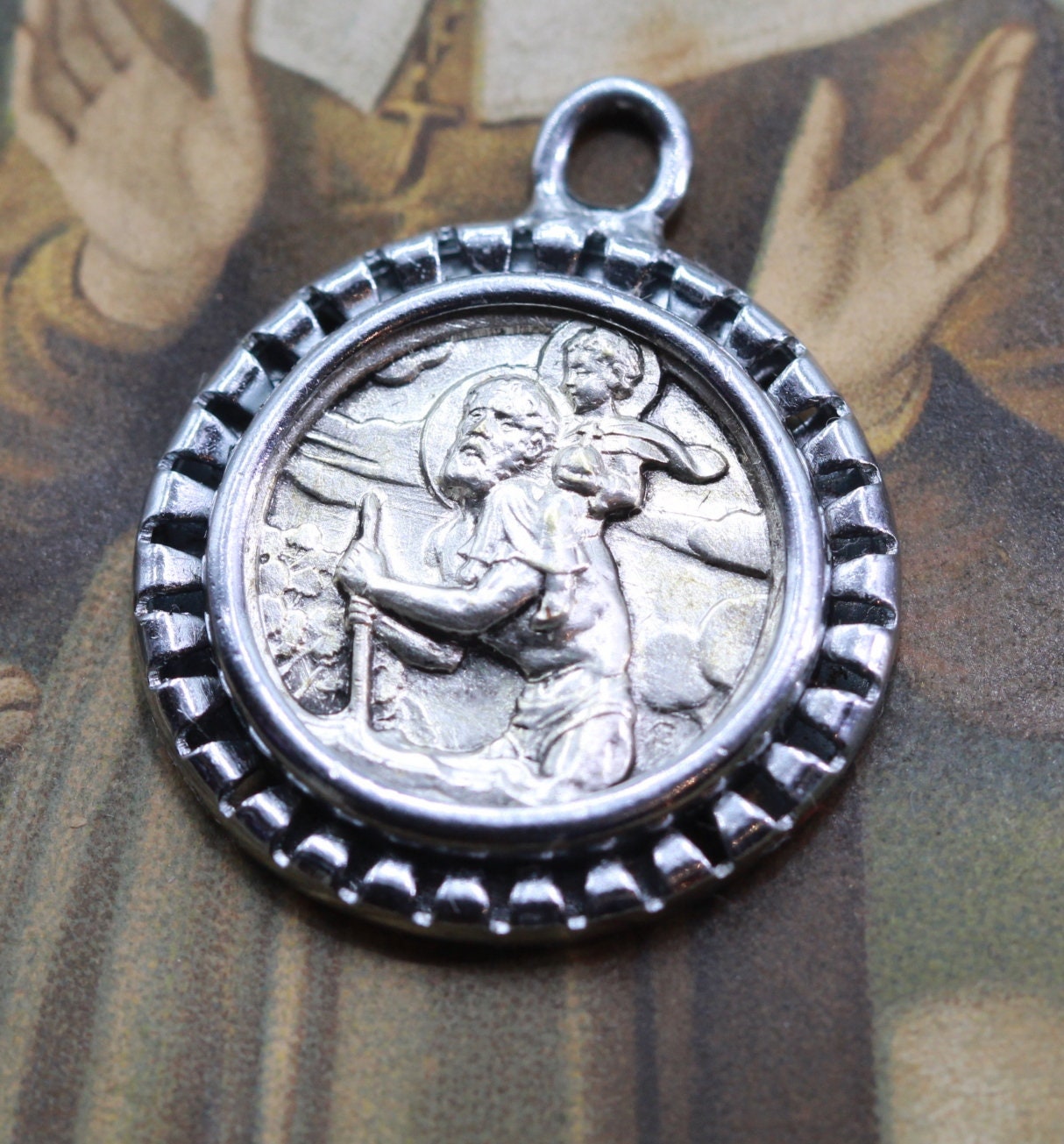 Rare Médaille Saint Christophe