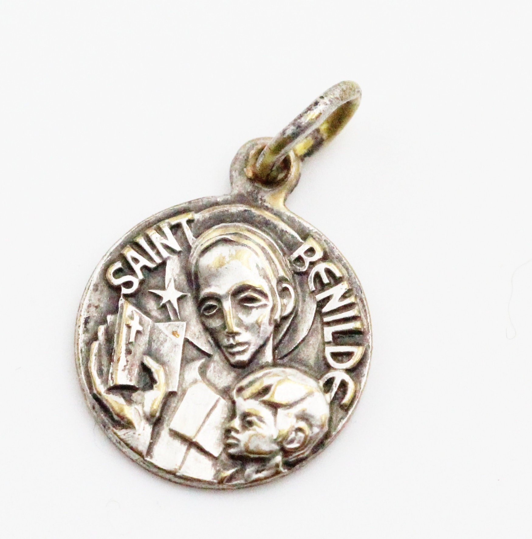 Ancienne Medaille Saint Benilde Patron Des Accordéonistes