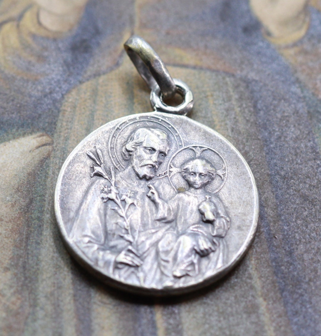 Rare Médaille Saint Joseph et Saint Antoine de Padoue