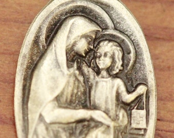 médaille scapulaire Vierge Marie et Jésus Christ