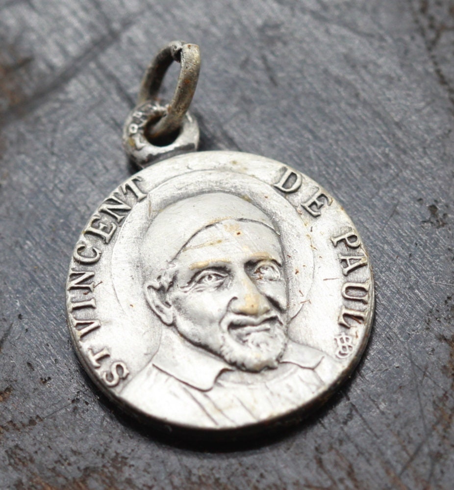 Rare Médaille Saint Vincent de Paul et Sainte Louise Marillac