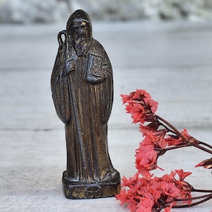 Statue Saint Benoit - 12cm | La Boutique des Chrétiens