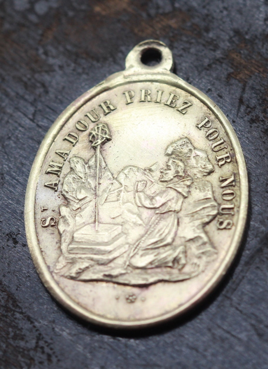 Rare Médaille Saint Amadour et Notre Dame de Rocamadour