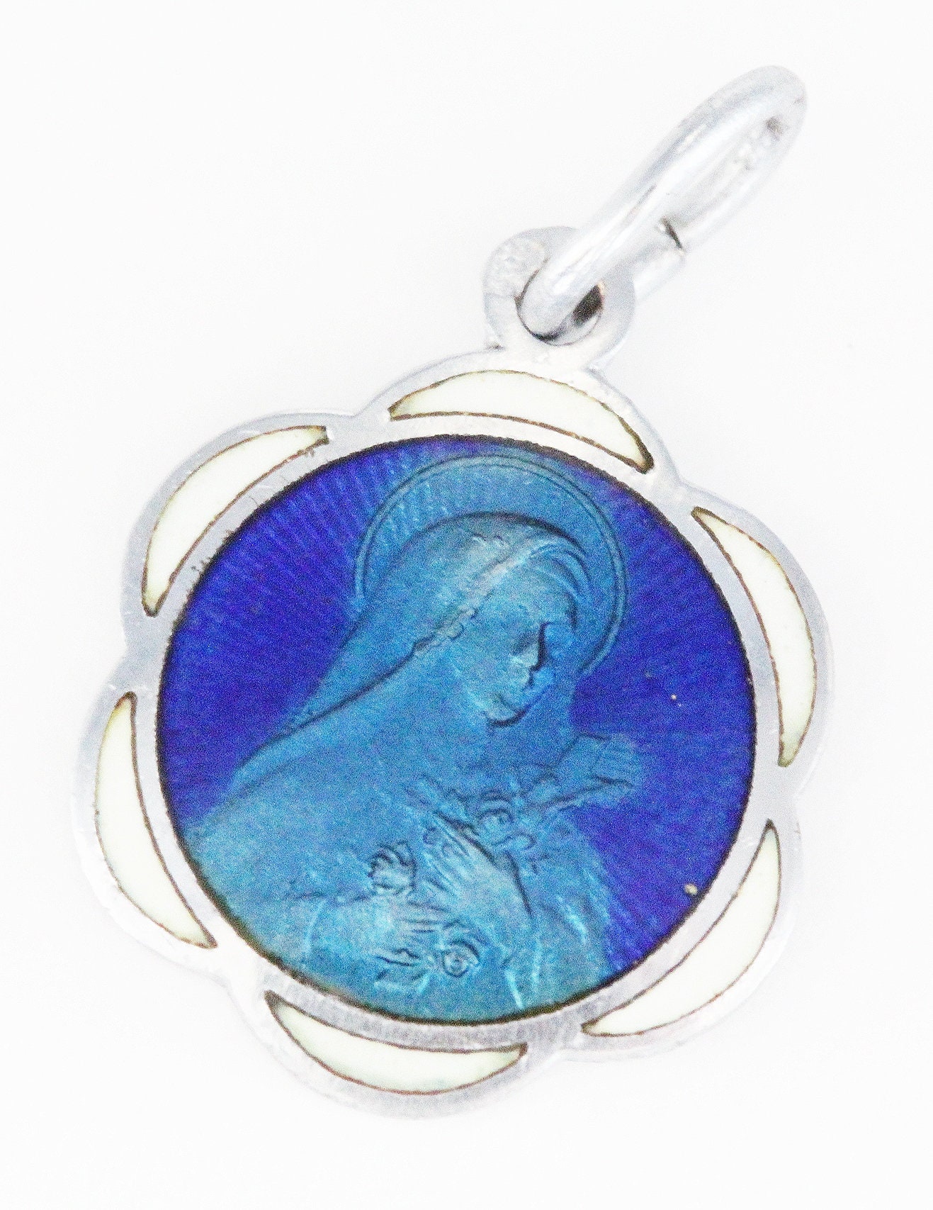 Ancienne Médaille Sainte Thérèse en Email