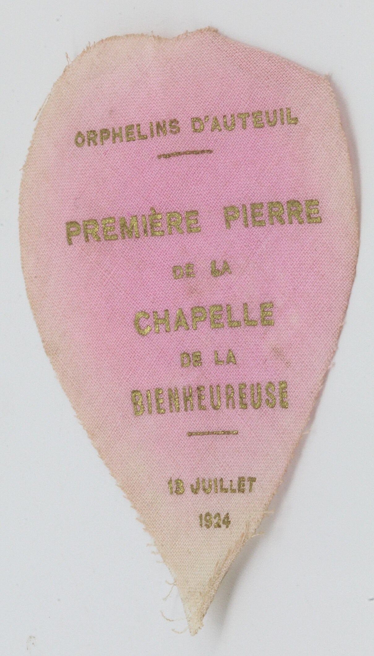 Rare Première Pierre de La Chapelle Sainte Thérèse