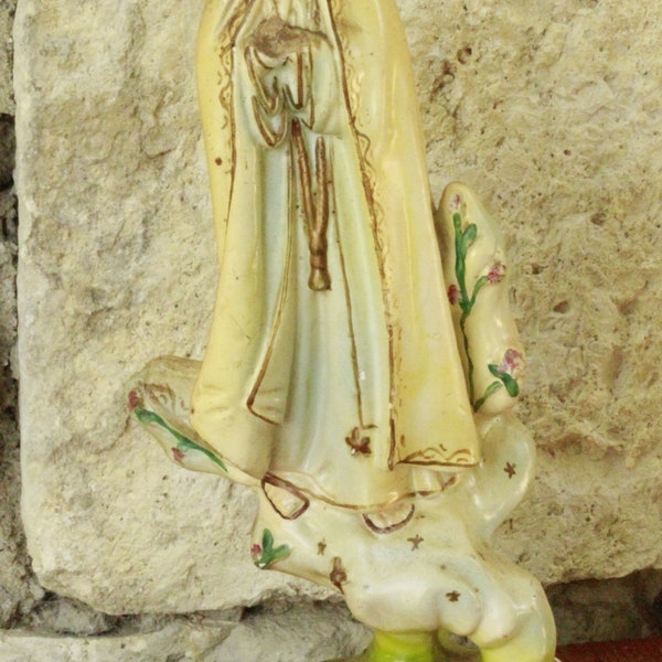 rare ancienne statue notre dame de Fatima