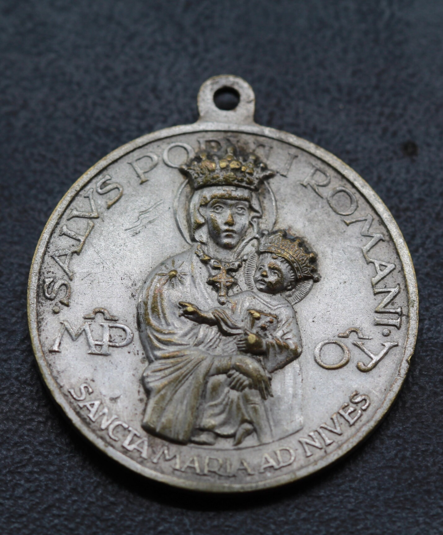 Rare Médaille Santa Maria Ad Nives Pie Xii