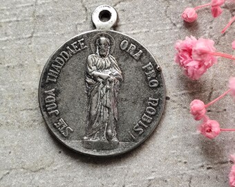 rare judas thadee and saint joseph medal