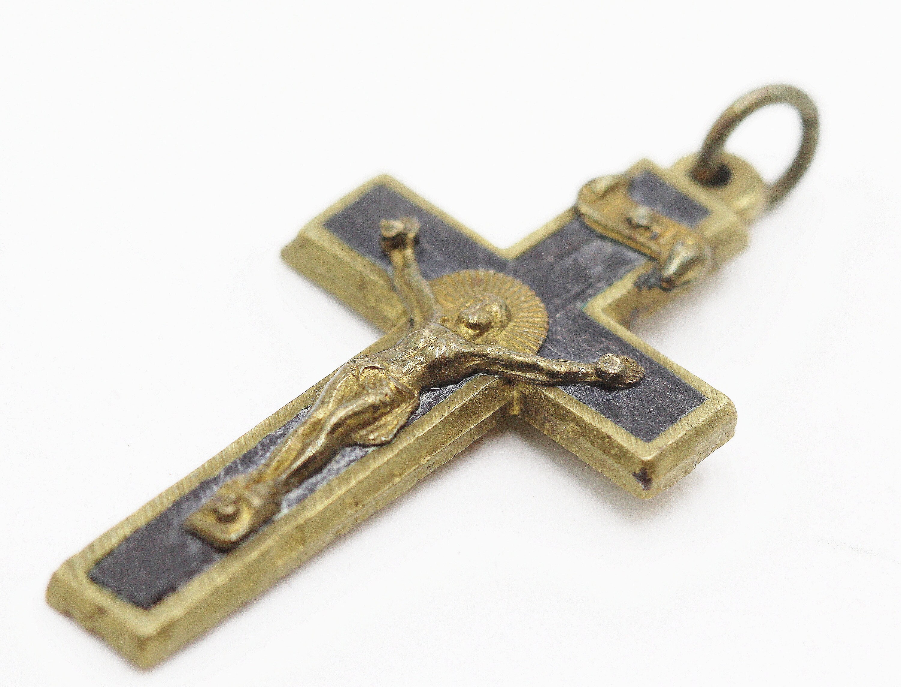 Antique Croix Pectorale en Ébène