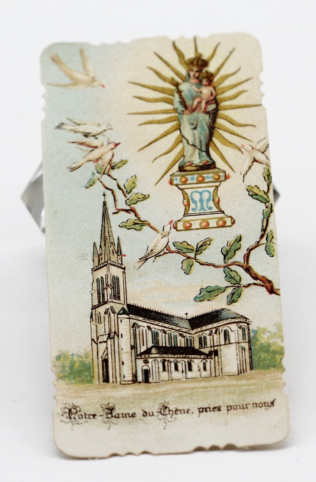 Rare Image Pieuse Notre Dame Du Chêne