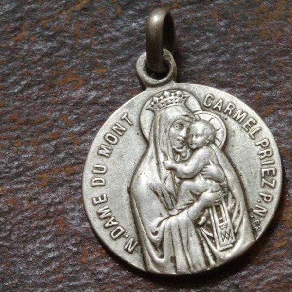 Médaille scapulaire Notre Dame du Mont Carmel