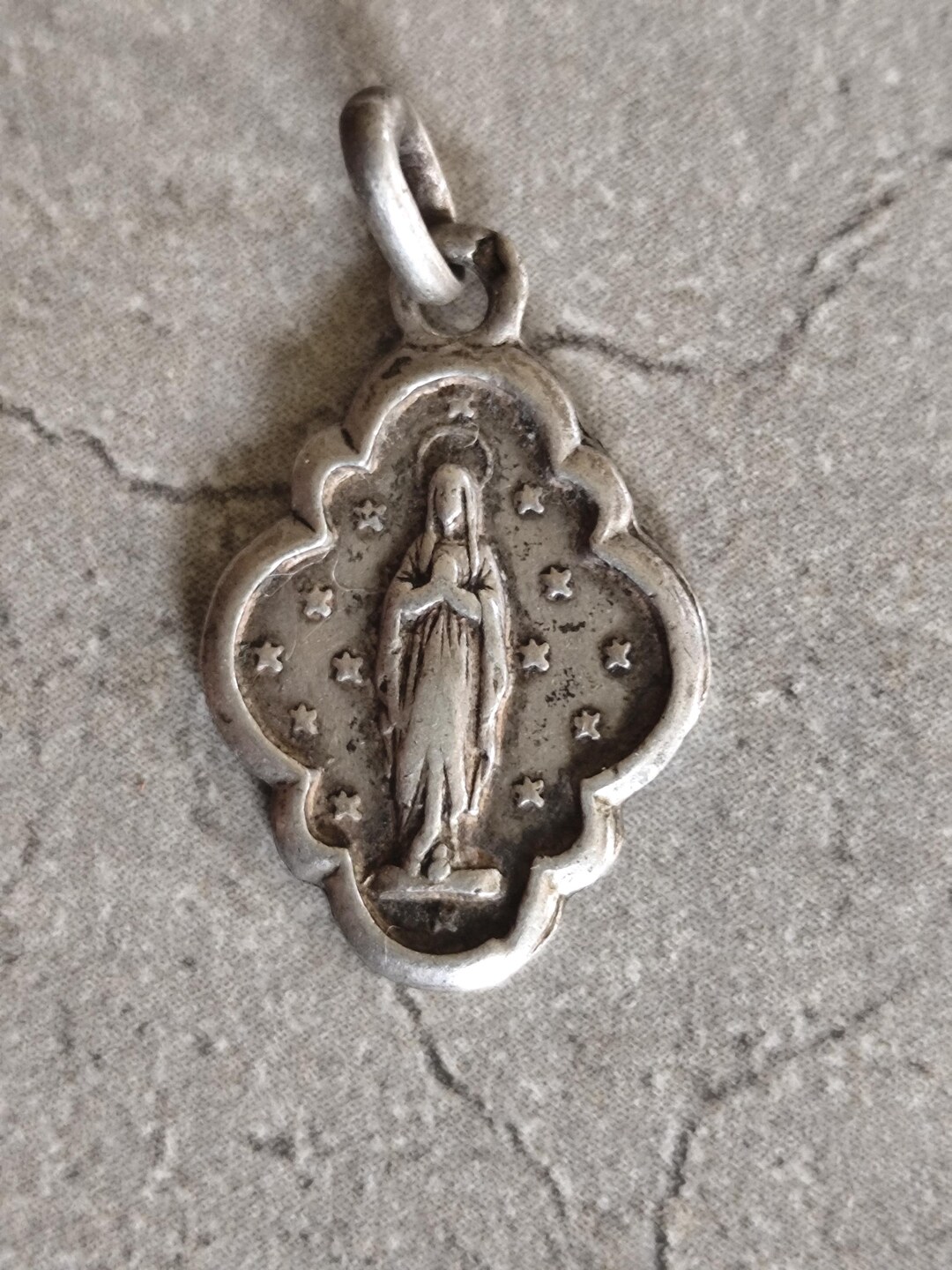 Silver Our Lady of Lourdes Medal - Etsy