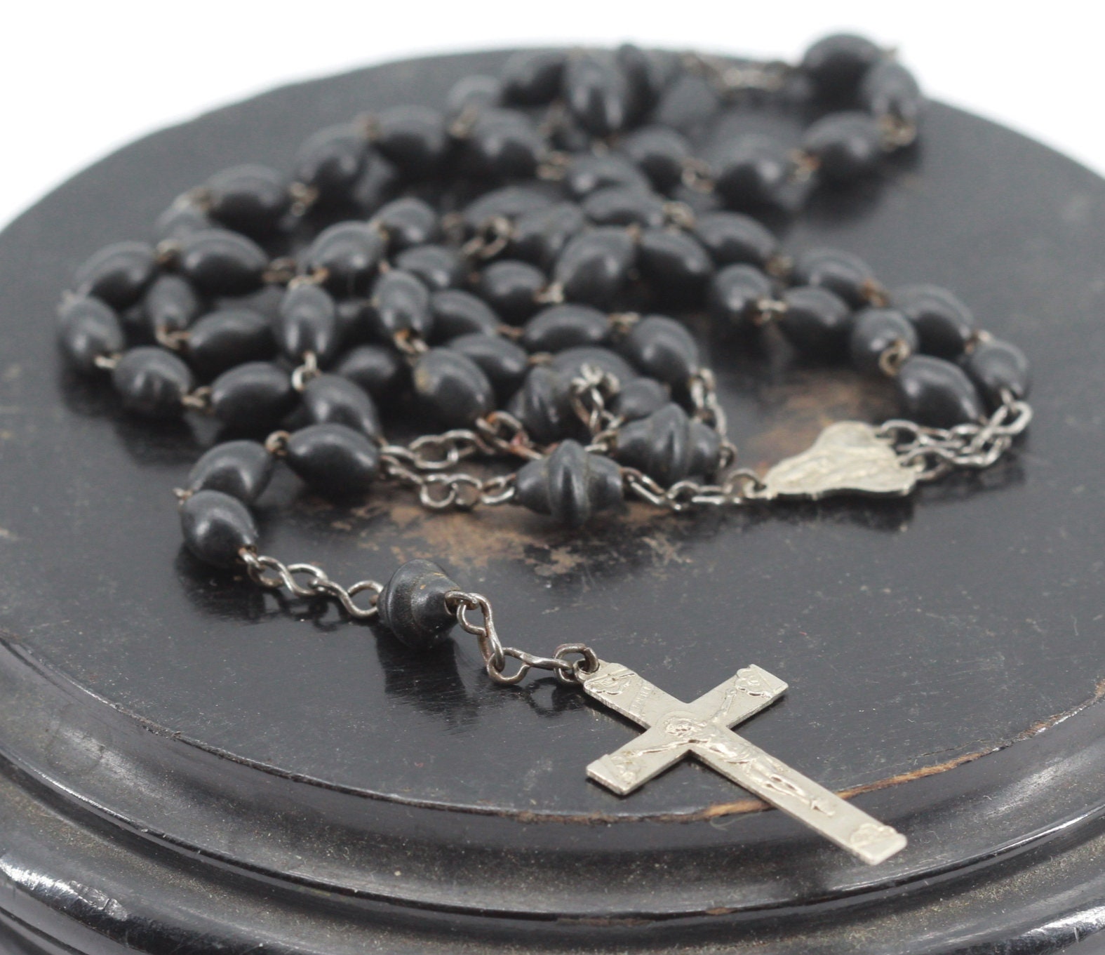 Ancien Chapelet Bois de Lourdes