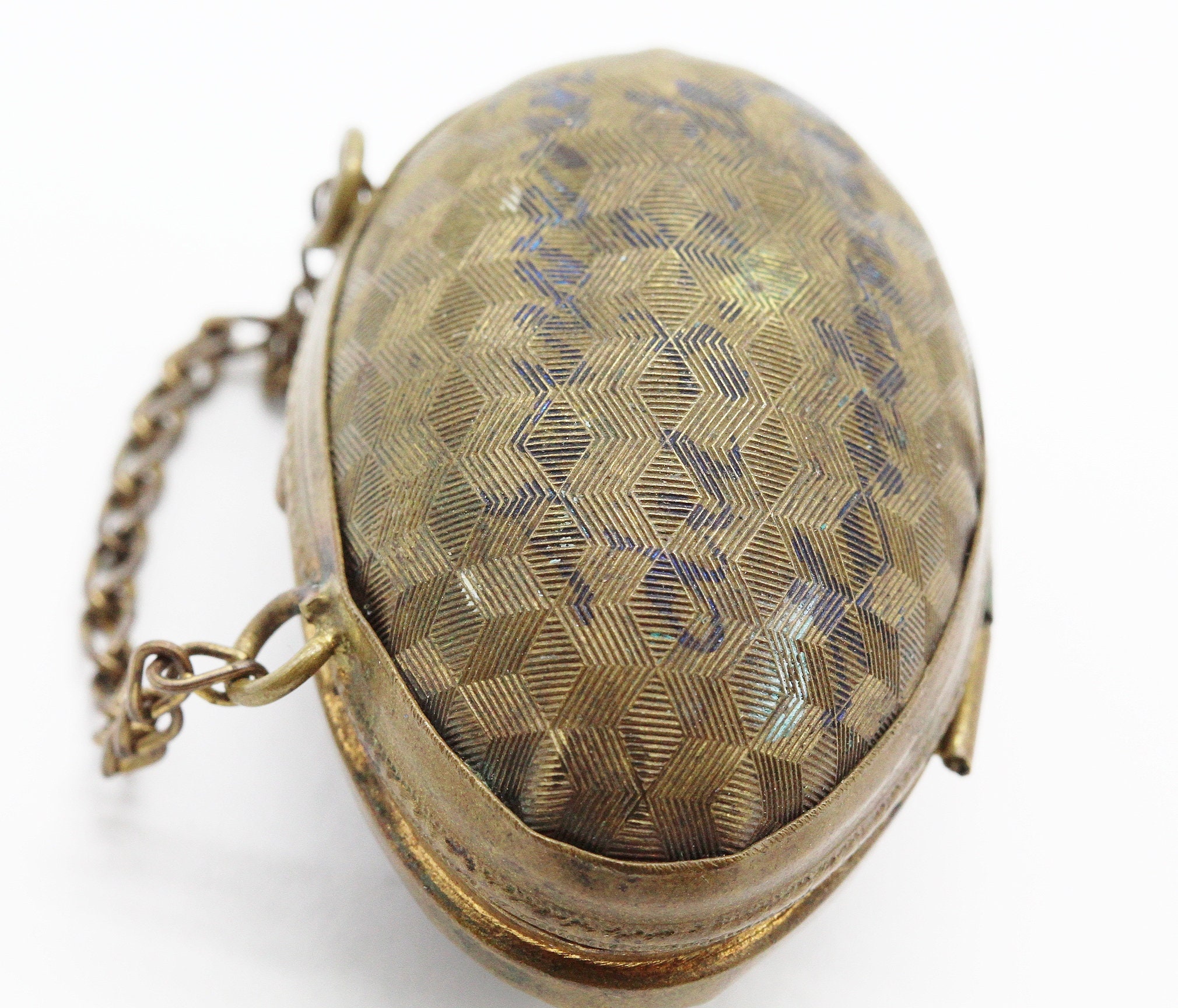 Rare Ancien Œuf à Chapelet Souvenir de Montmartre