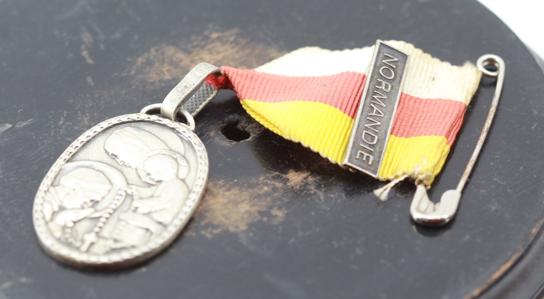 Rare Médaille Pèlerinage Du Rosaire de Notre Dame Lourdes