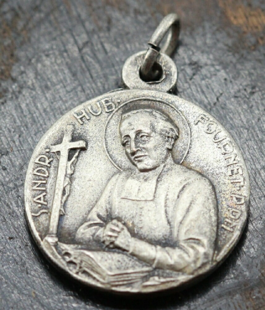 Rare Médaille Saint Hubert Fournet et Sainte Bichier Des Âges