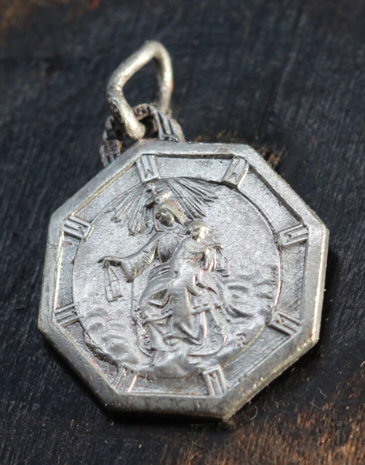 Rare Médaille Scapulaire Par Lasserre