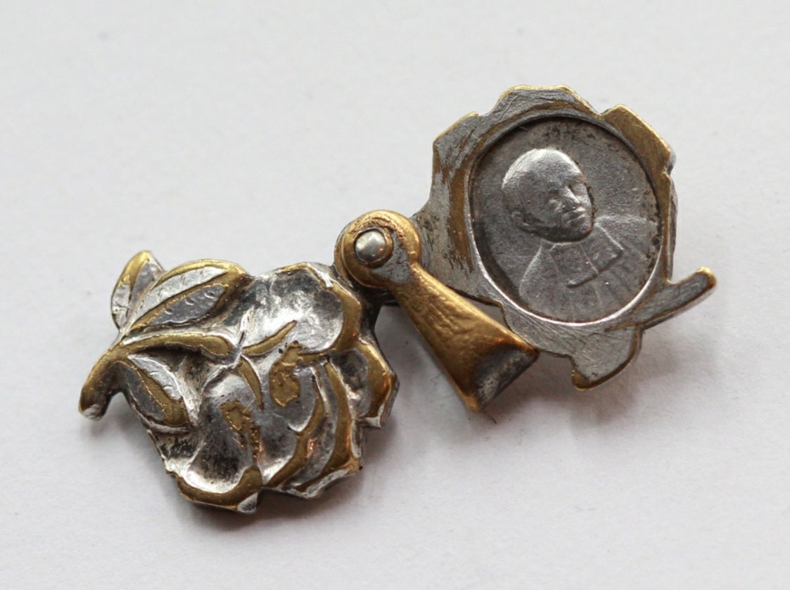 Rare Pendentif Rose Frère Murtien