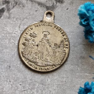 rare Virgin mary medal