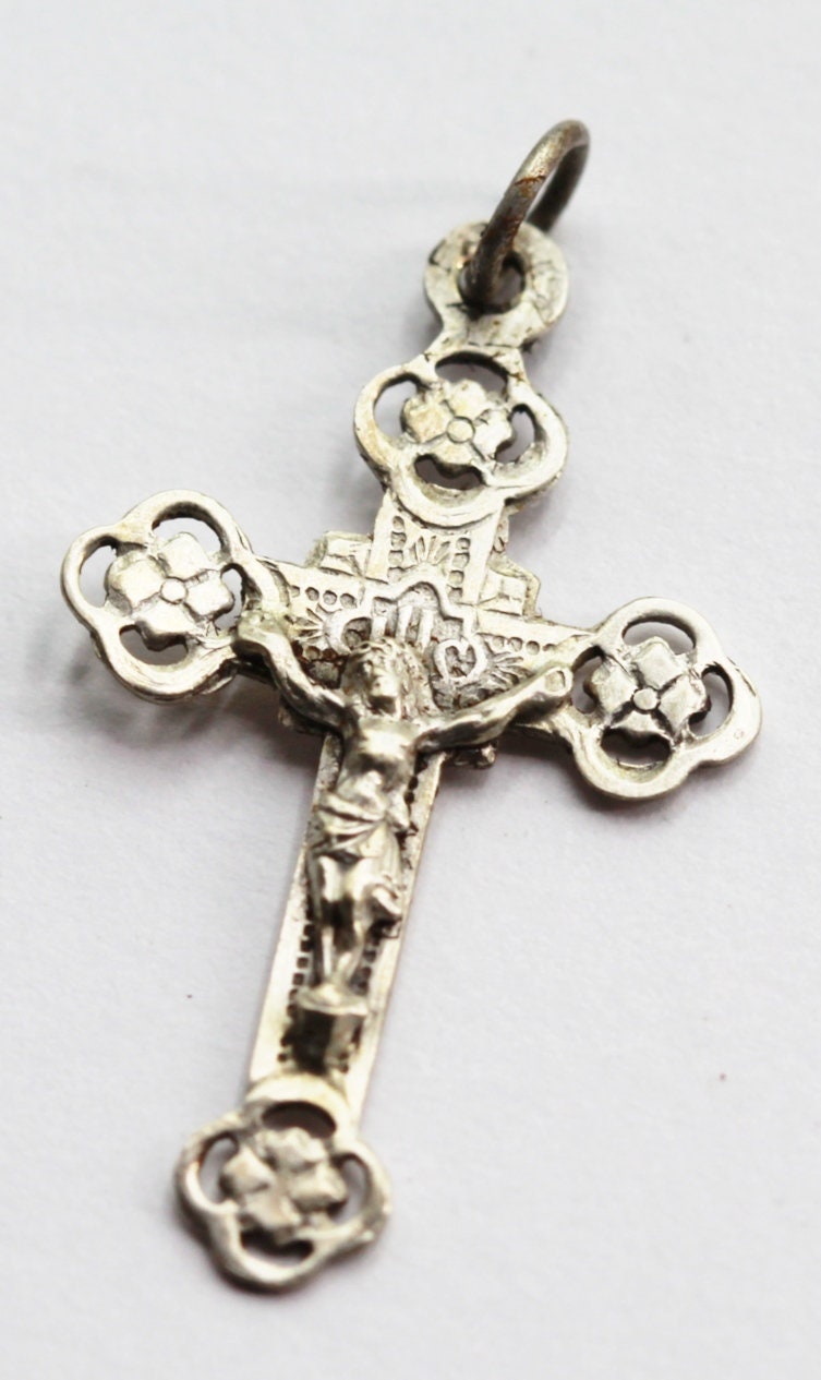 Ancienne Croix Pectorale en Argent
