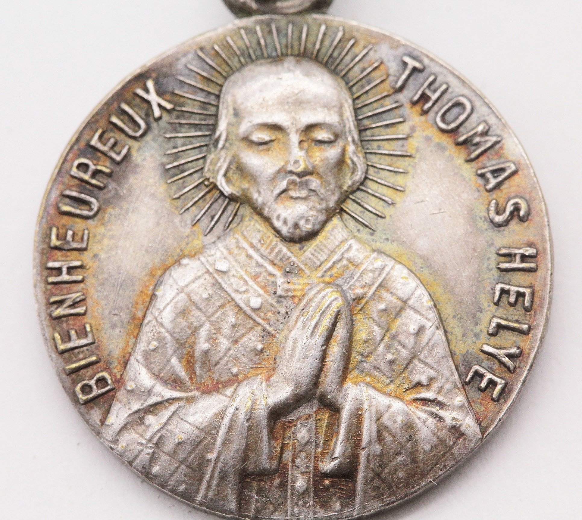 Rare Médaille Religieuse Saint Thomas Helye