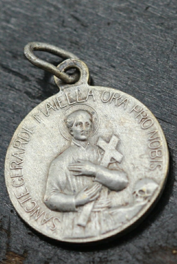 Miraculous Medal St. Gerard Sterling Silver Patron Saint Medal - St ...