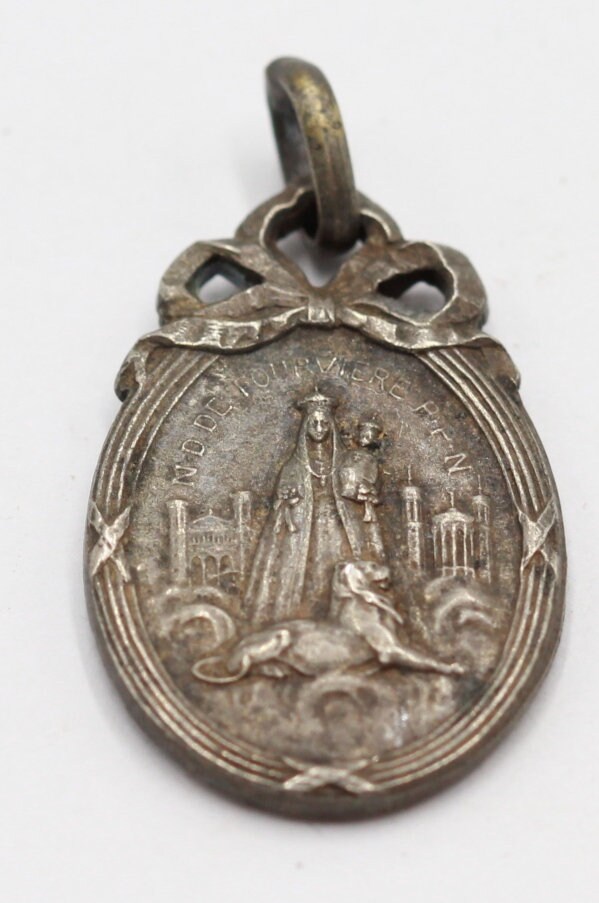 Rare Médaille Art Déco Notre Dame de La Fourvière