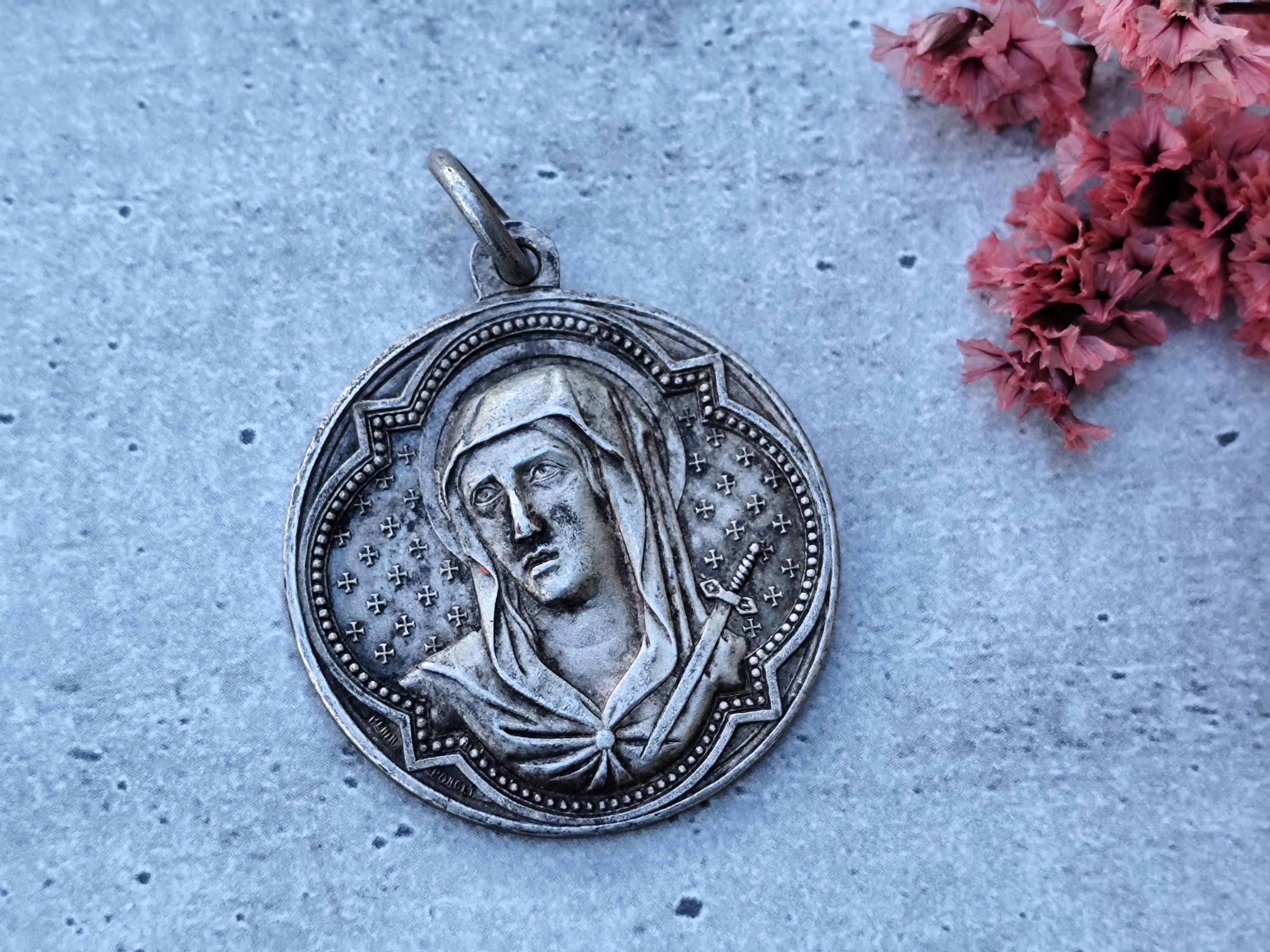 Rare Large Hospital Medal of Our Lady of Saint Martha by Penin - Etsy