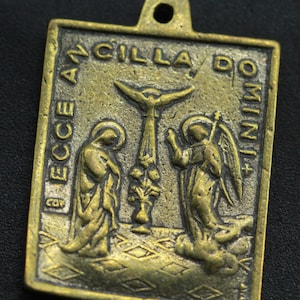 rare ecce ancilla domini medal