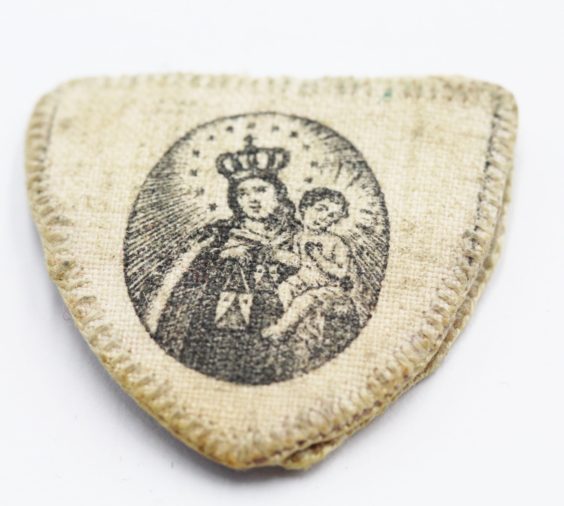 Ancien Scapulaire Religieux Vierge Marie