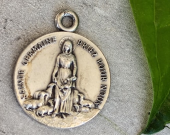 Pibrac zilveren religieuze medaille van Sint Germaine