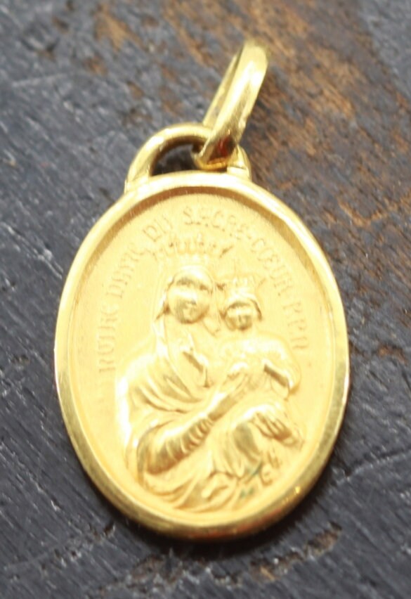 Ancienne Médaille Notre Dame Du Sacré Coeur