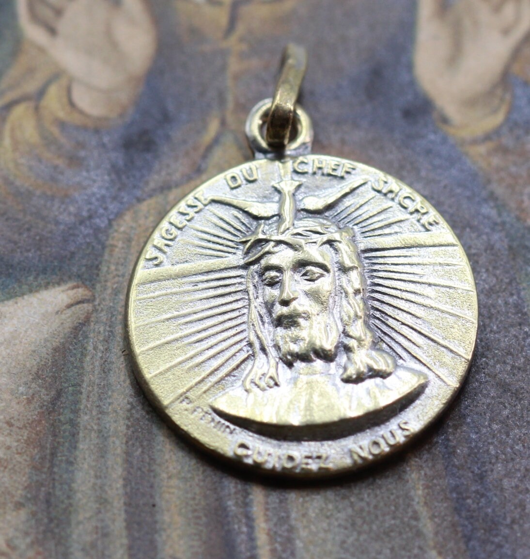 Rare Médaille Jésus Christ Par Penin