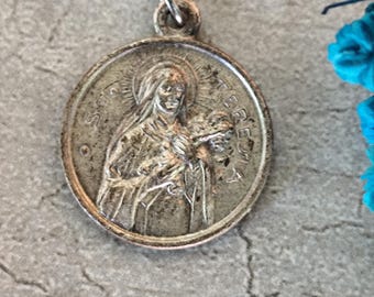 1950 Saint Thérèse of Lisieux Ex Indumentis Contact Relic Medal