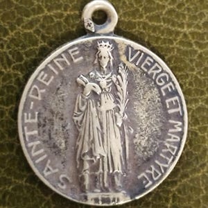 rare Virgin mary medal