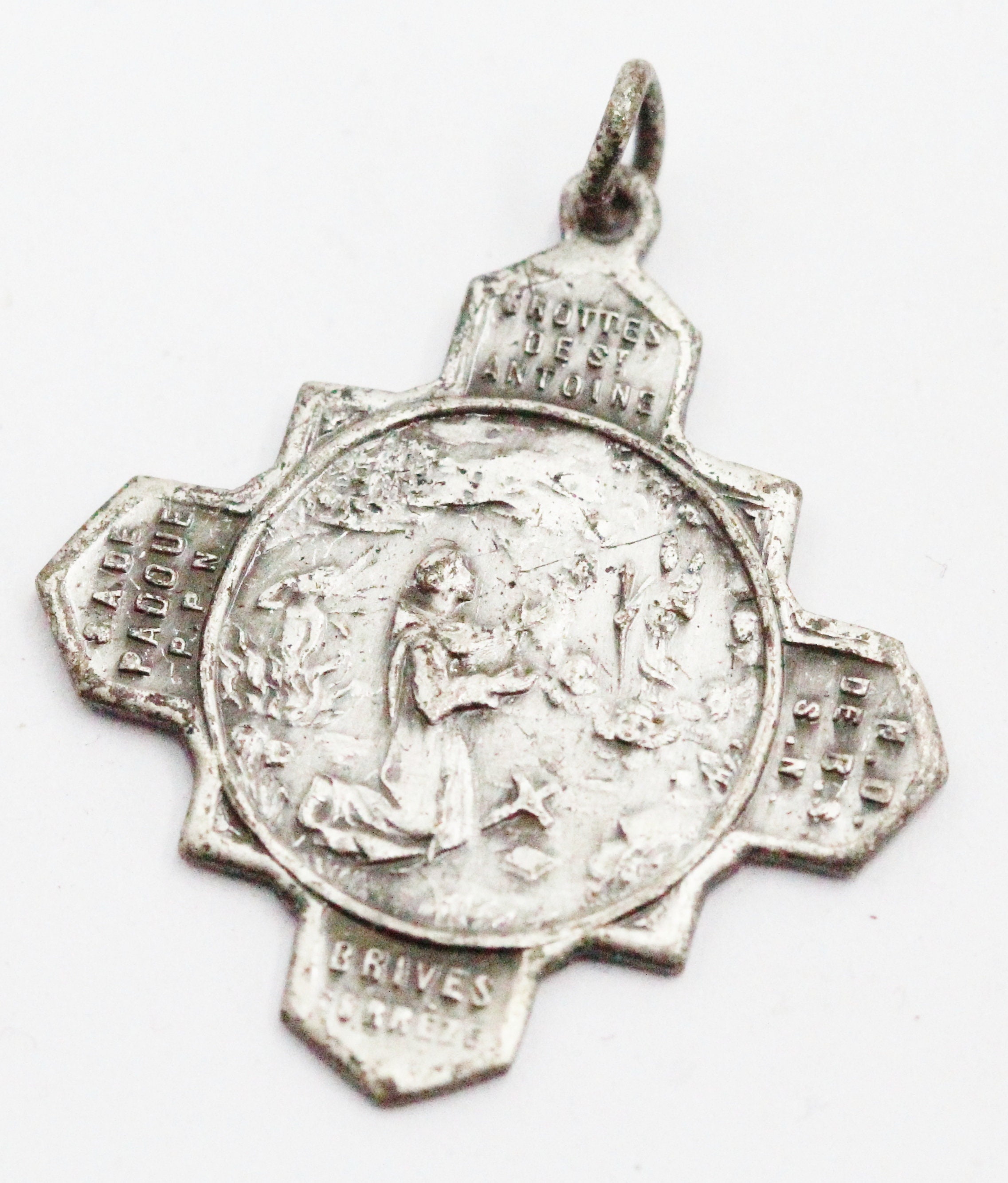 Rare Ancienne Croix Saint Antoine de Padoue